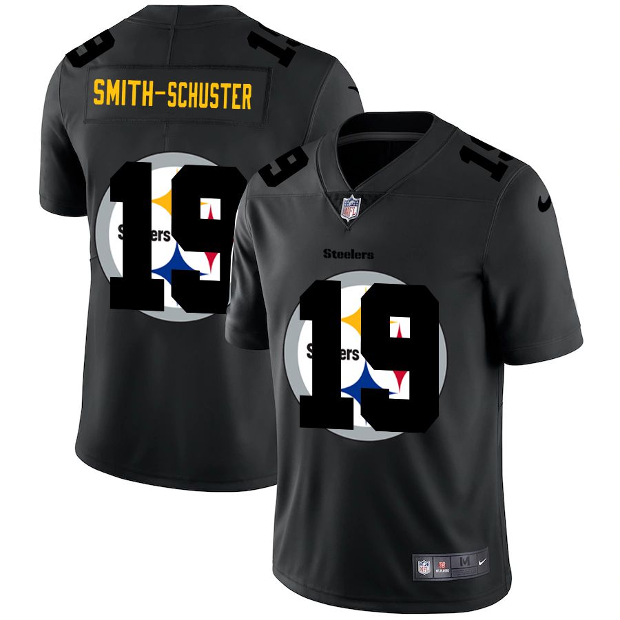 Men Pittsburgh Steelers #19 Smith-schuster Black shadow Nike NFL Jersey